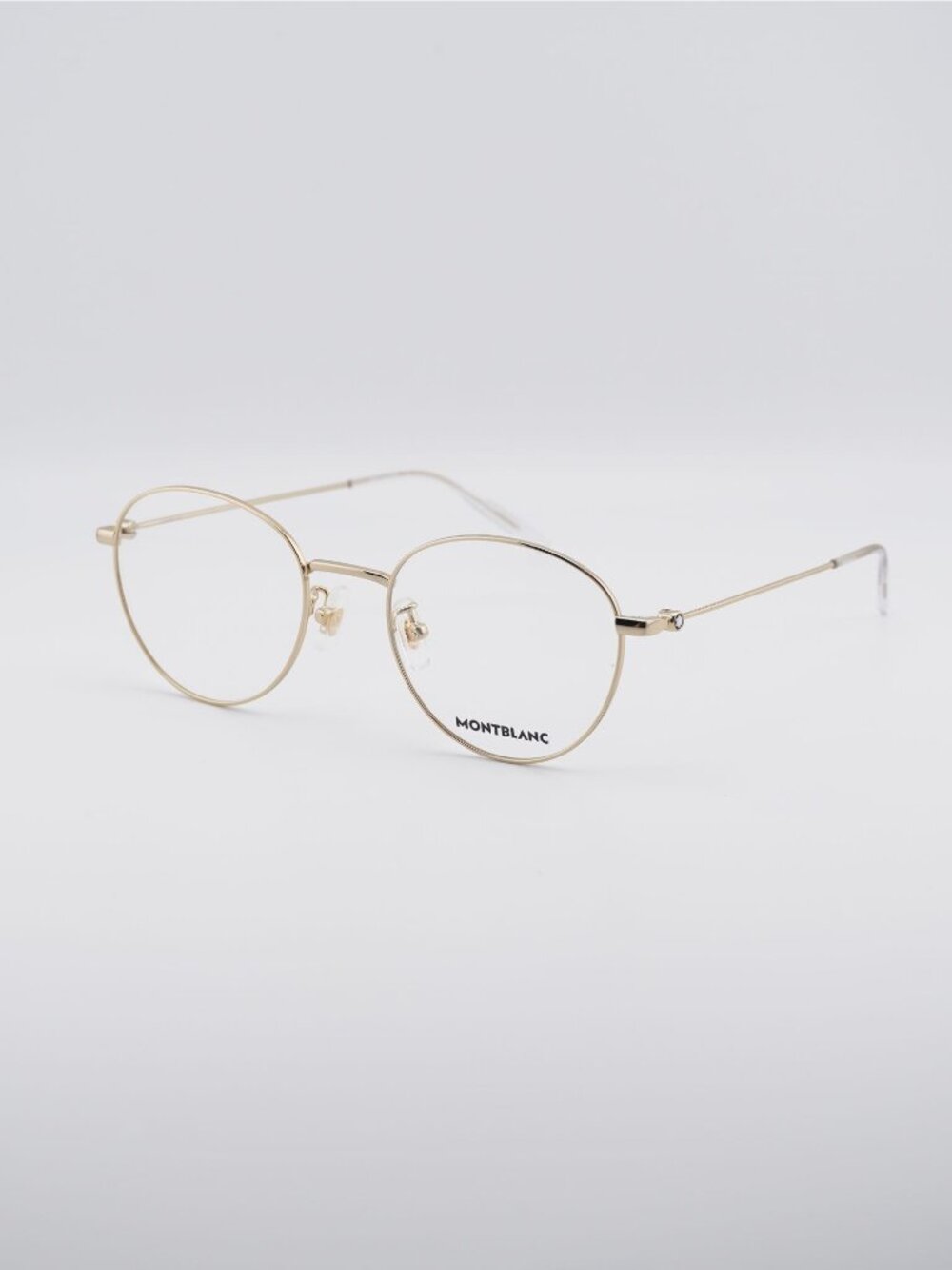 Montblanc MB0085OK 002 Eyeglasses Gold 51mm Square Frame